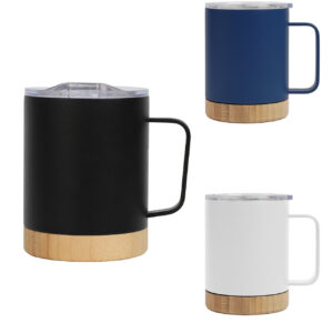 Hydro - Bamboo Base Stainless Steel Mug
