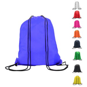 Twine - Drawstring Bag with Leather corner